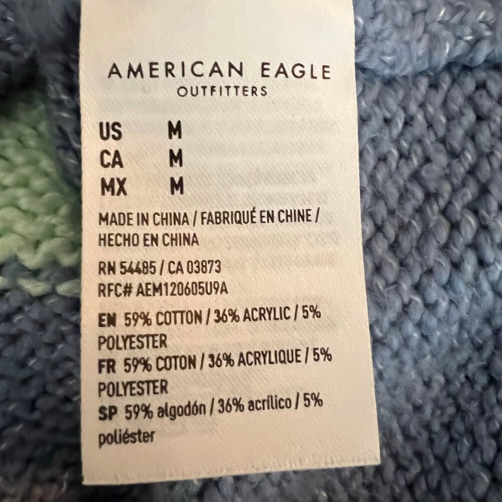 American Eagle Women's Striped Sweater Crew Neck Size Medium - Picture 4 of 4